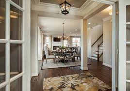 The room was sort of a tan color, with oak baseboards and crown molding, and carpet. Entry Door Dining Room Ideas Photos Houzz