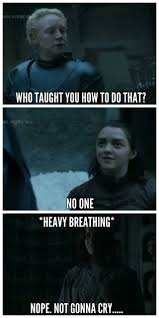 Who Taught You How To Do That Game Of Thrones 7 4 Game Of Thrones Arya Game Of Thrones Funny Game Of Thrones Meme