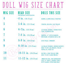 Wig Size Chart Doll Wigs Doll Hair Wigs