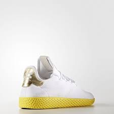 Pharrell Williams x adidas Tennis HU White/Yellow - Grailify