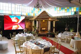 Lovely Wedding Set Up By Ibarra S Party Venue And Catering Specialist Wedding Set Up Table Decorations Party Venues