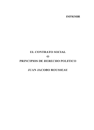 Principios de derecho politico juan jacobo rousseau. Pdf Superior El Contrato Social Rousseau Pdf 1library Co