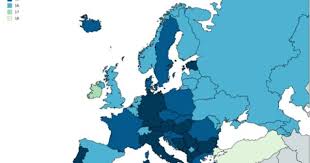 European Countries By Age Of Consent Europe Map Map Flags Europe