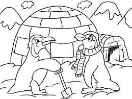 Bunny paper crown for easter. Penguins Building Igloo Cartoon Coloring Winter Themed Page Penguin Coloring Pages Coloring Pages Winter Animal Coloring Pages