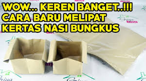 Nasi mangkok kecil kertas pembungkus nasi good luck! Tutorial Cara Membungkus Nasi Tanpa Karet Dan Steples Sangat Praktis Youtube