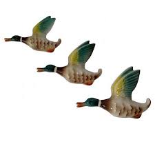 Vintage Flying Ducks Vintage Walls House Ornaments Duck