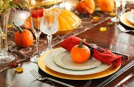 September 24, 2020 by susan 24 comments. Thanksgiving Table Setting Autumn Table Stock Photo Picture And Royalty Free Image Image 89249860