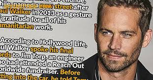 Maybe you would like to learn more about one of these? 24 Datos Basicos Sobre Paul Walker