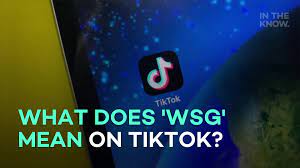What does 'WSG' mean on TikTok?