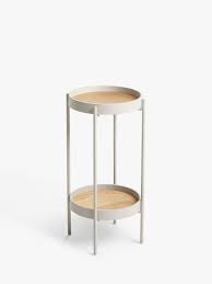 By regency (2) allura brown vintage wash pedestal round end table,. Side Tables John Lewis Partners