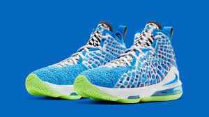 Lebron james shoes nike shoes men Nike Lebron 17 Gs Photo Blue Photo Blue Ghost Green Release Date Bq5594 434 Sole Collector