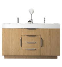 Instead of having the two sinks placed at equal distances from the edges. James Martin 368 V59d Tbo Bainbridge 58 7 8 Double Bathroom Vanity In Tribeca Oak Double Sink Bathroom Vanity Bathroom Vanity Bathroom Sink Vanity