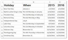 There is no canadian holiday on the first monday of october. How To Check If A Date Is Public Holiday And Count Days Except Holidays In Excel