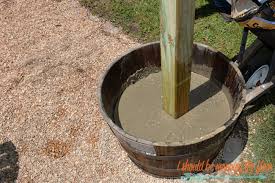 Designed to hold wooden posts above ground level, it can protect the base from insects and fungal and water damage. Diy Sturdy Planted Posts I Should Be Mopping The Floor