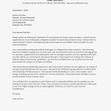 Camp Counselor Cover Letter And Resume Examples