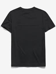 Rose Graphic Embroidered Short Sleeves T Shirt Black Light Blue White Yellow Basic Tshirt Black Shirt Shirts