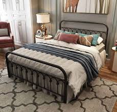 Full Size Wrought Iron Bed Without