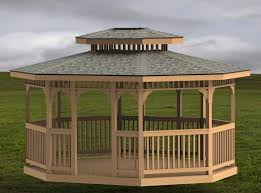 How to build a gazebo. Oval Garden Gazebo Building Plans Double Hip Roof 14 X 16 Etsy