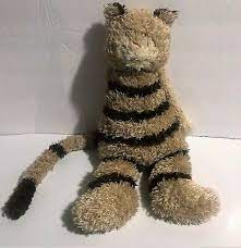 Its her birthday in may. Jellycat Bunglie Cat Kitten Brown Tan Stripes Plush Stuffed 16 Long A5 31 00 Picclick