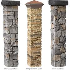 I Have To Have This Cast Stone Post Covers At The Home Depot Parement Pierre Exterieur Panneau Exterieur Terrasse Toit