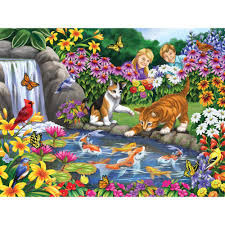 Jigsaw puzzles are tiling puzzles that require the assembly of oddly shaped pieces. Bits And Pieces Go Fish 300 Piece Jigsaw Puzzles For Adults Each Puzzle Measures 18 Inch X 24 Inch 300 Pc Jigsaws By Artist Nancy Wernersbach Buy Online In Bahamas At Bahamas Desertcart Com Productid 148346547