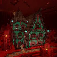 A nether portal is a manufactured structure that acts as a gateway between the overworld and nether dimensions. Apex Hosting This Is Definitely One Of Our Favorite Houses We Ve Found In The Nether Tag A Friend That Should Build Something Like This Reddit Credit U Matze14 Minecraft Minecraftbuilds