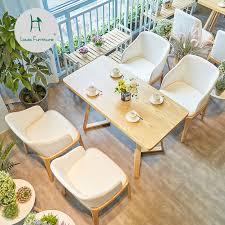 While these coffee shop chairs are simple in their design, they vary in the backs and seat options and are easy to customize to fit different decors.; Louis Fashion Cafe Furniture Sets Japanese Style Leisure Coffee Shop Western Restaurant Solid Wood Tables And Chairs Cafe Furniture Sets Aliexpress