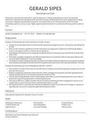 Real Estate Law Clerk Resume (Cv) Example And Writing Guide