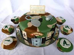 .then added a few sprinkles and an army dude. Military Camo Cake Military Police Fire Dept Military Cake Easy Cake Decorating Creative Cake Decorating