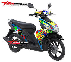 Harga spesifikasi yamaha mio fino 2014 terbaru | blog artikel. Modifikasi Striping Yamaha Mio M3 Ala Rossi Misano