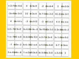 Fichas para imprimir juegos para ninos y actividades. Domino De Ecuaciones De Primer Grado Muy Sencillas Juegos Y Matematicas Para Secundaria Ecuaciones Juegos De Algebra