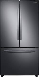 Check spelling or type a new query. Samsung 28 Cu Ft Large Capacity 3 Door French Door Refrigerator With Autofill Water Pitcher Fingerprint Resistant Black Stainless Steel Rf28t5021sg Aa Best Buy