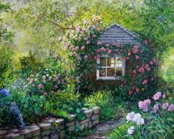 Spring In The Garden Miniprint Country Garden Decor Cottage Garden Cottage Garden Design