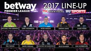 Bets are accepted on darts: Pdc Darts On Twitter Premier League Here Is The Line Up For The Betway Premier League 2017 Betwaypl Lovethedarts