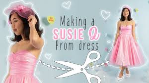 Идеи подарков от disney на яндекс маркете! Diy Susie Q Prom Dress Made From Scratch Youtube