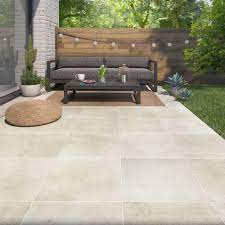 Sur les paves la terrasse leroy merlin jardin. Carrelage Sol Exterieur Forte Effet Pierre Beige Monastere L 50 X L 50 Cm Leroy Merlin