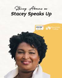 View Stacey Abrams at Miami Book Fair Online for a special conversation