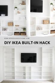 Ikea Billy Bookcase Built In Hack Arinsolangeathome Ikea Built In Ikea Furniture Hacks Ikea Billy Bookcase Hack
