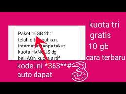 Для просмотра онлайн кликните на видео ⤵. Terbaru Cara Mendapatkan Kuota Tri Gratis 2020 10 Gb Youtube
