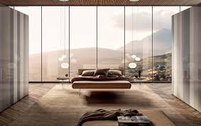 Art deco style mirrored glass king size floating bed illuminated modern columns a gorgeous art deco style floating king size. Illusory Floating Bed Frames Lago Air Bed