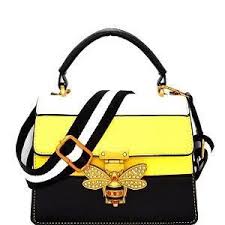 Black And Yellow Totes On Sale Yellow Black White Fashion Handbag For Sale In Bowie Md Offerup Fashion Handbags Popular Purses Purses