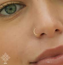 solid gold 14k nose hoop plain cartilage tragus helix nose