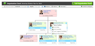 viewing the organisation chart talent and succession