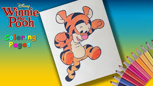 The most wonderful thing about this? Child Tigger Coloring Pages Disney Winnie Pooh Coloring Book For Kids Youtube