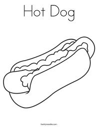 Dogs are some of the most beloved pets for us to have around. Hot Dog Coloring Page Twisty Noodle