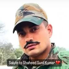 Salute to Shaheed Sunil Kumar 💔 He is from Rspura and also posted at  Rspura border … yesterday Night during Firing