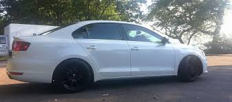 Black And White Wheels Vwvortex Com Black Wheels On A White Jetta Black Wheels White Car Black
