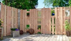 Holz Terrassenabtrennung Wyk Terrassenwand Terrasse Aus Paletten Gartenabtrennung