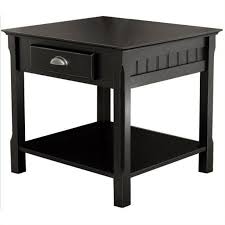 Check spelling or type a new query. Winsome Wood Timber End Table With Drawer Black Finish Walmart Com Walmart Com