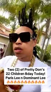 Pretty Don saying happy Bday to 2 of his 22 children both born May 3!!!